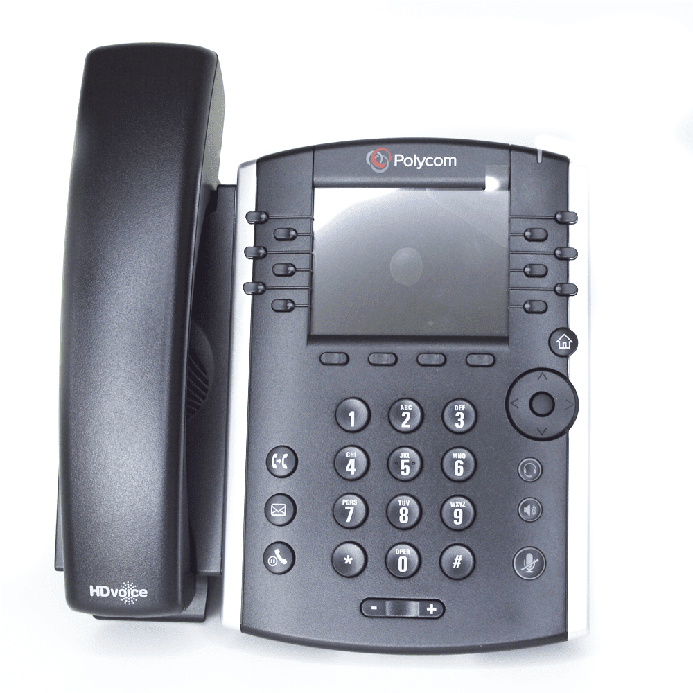 Polycom® VVX® 410 Business Media Phones 2200-46162-025 - VVX 410 VI DP Front