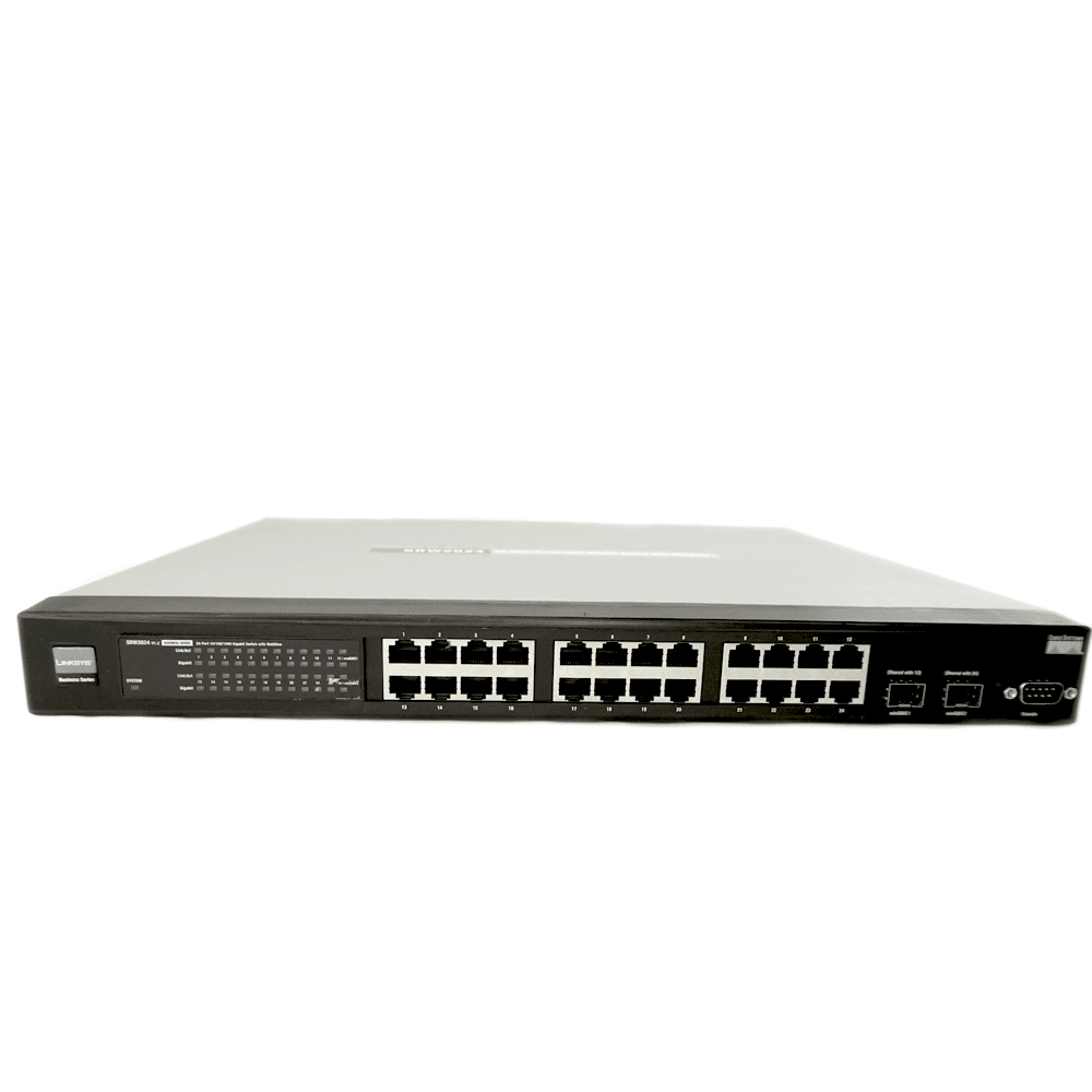 Cisco 24-Port Gigabit Switch SRW2024-K9-EU Front