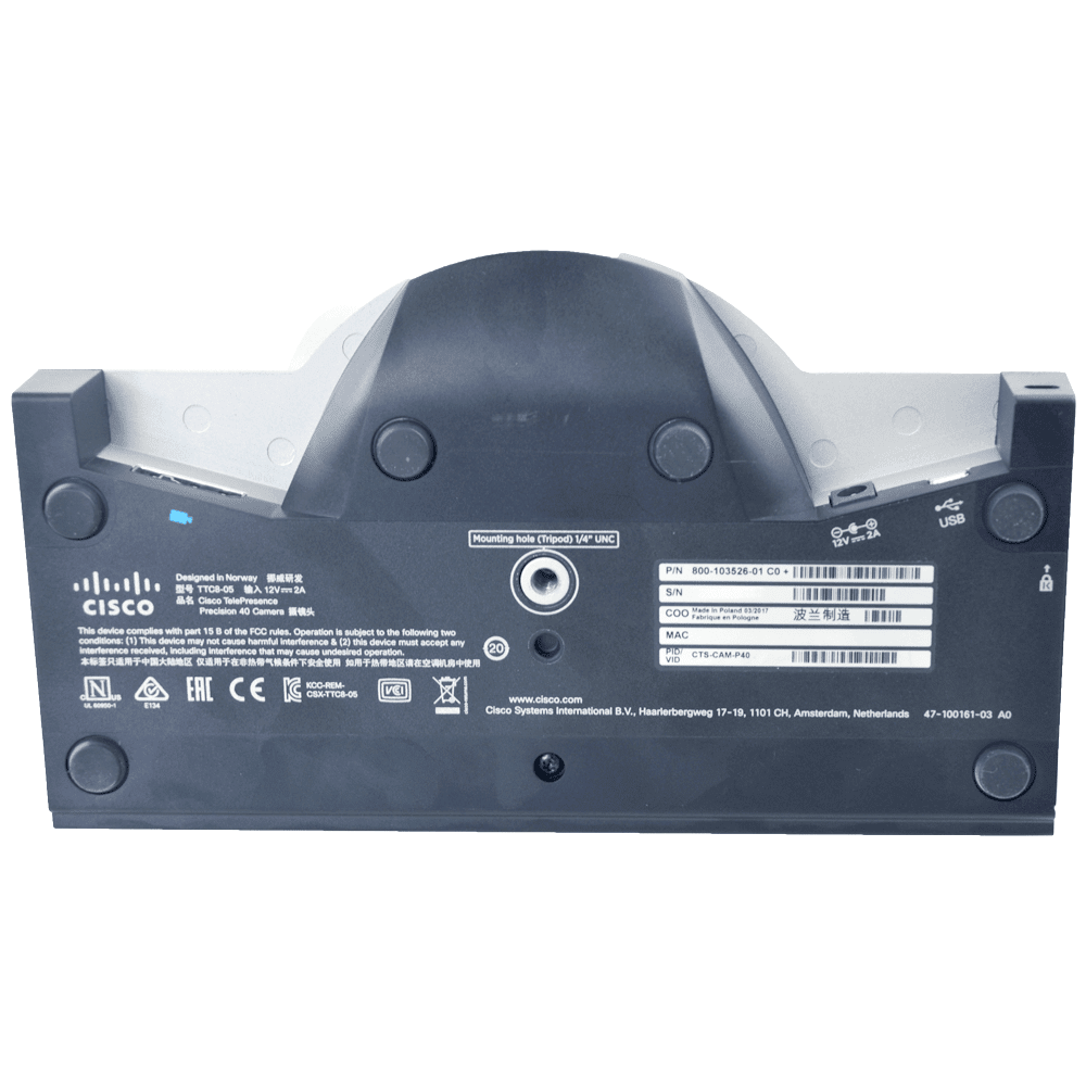 Cisco Precision 40 Camera CTS-CAM-P40 TCC8-05 Untereite