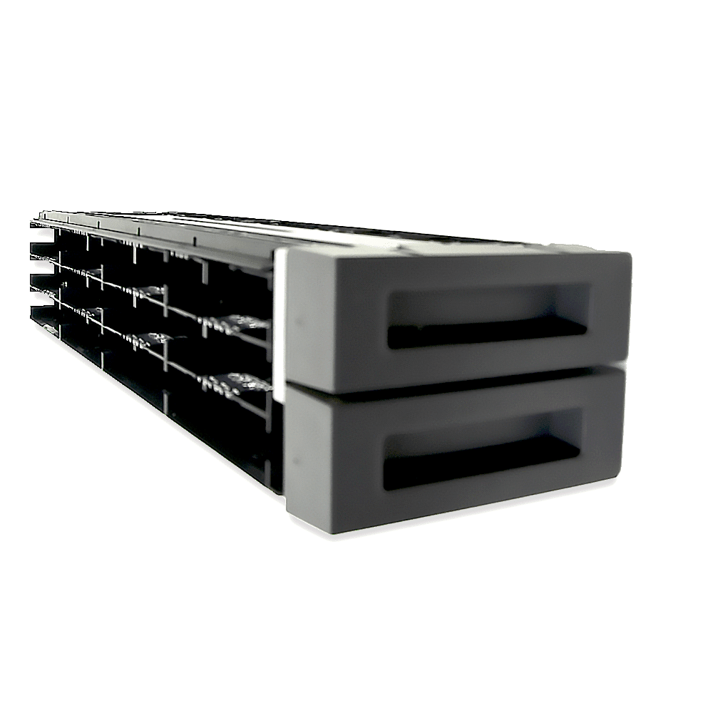 HPE StoreEver MSL2024 Ultrium-Kit für linkes Magazin – AG119A Seitlich Frontal
