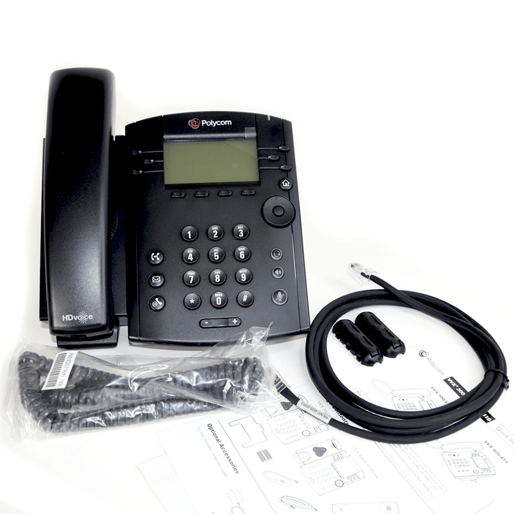 Polycom VVX 300 Business Media Phone 2200-46135-025 - VVX 300VI DP inkl. Zubehör