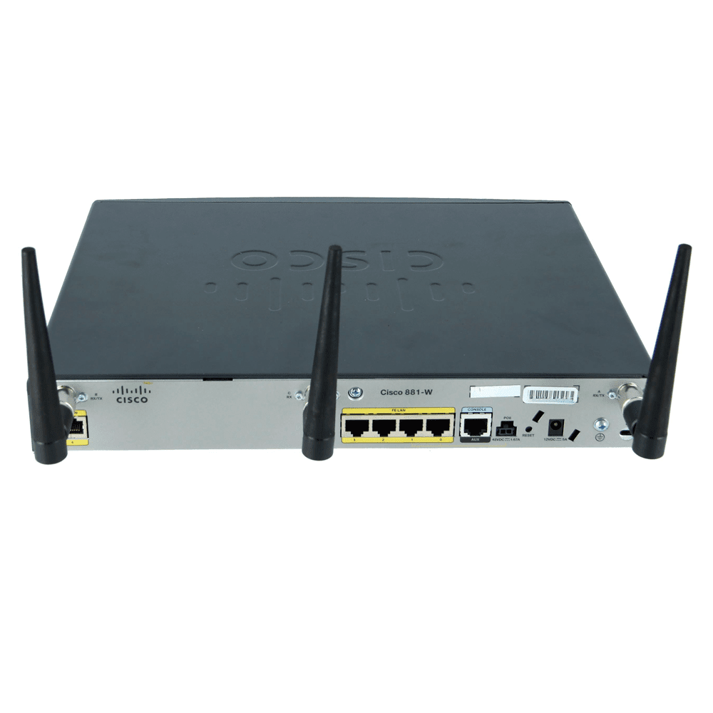 Cisco 880 Series Integrated Services Routers – ISR 1100 4 Ports DSL Annex A/M and GE WAN Router Rückseite