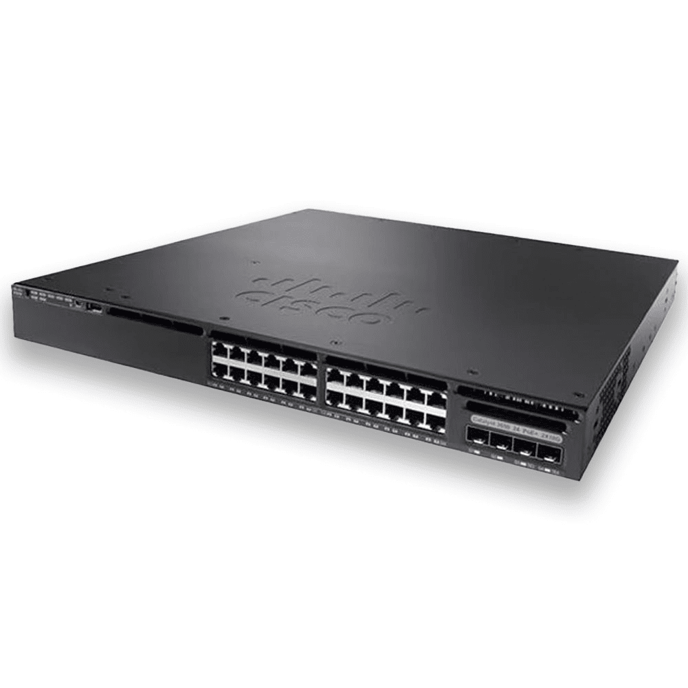 Cisco Catalyst 3650-24PD-S-Switch WS-C3650-24PD-S seitlich Front