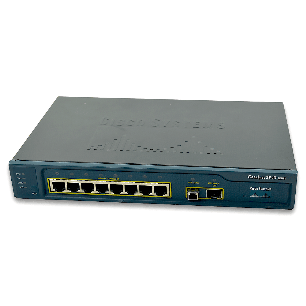 Cisco Netzwerkswitch WS-C2940-8TF-S 8 10/100 Ethernet ports and 1 100BASE-FX Ethernet port Front